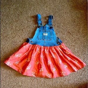 Girls Oshkosh overall dress